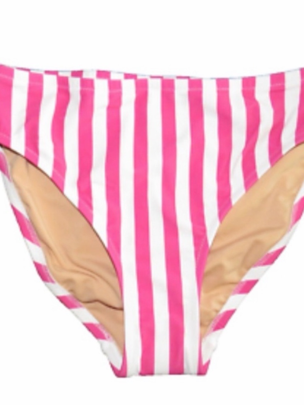 J Crew high waisted Pink and White Striped Bikini Set - Picture 3 of 14